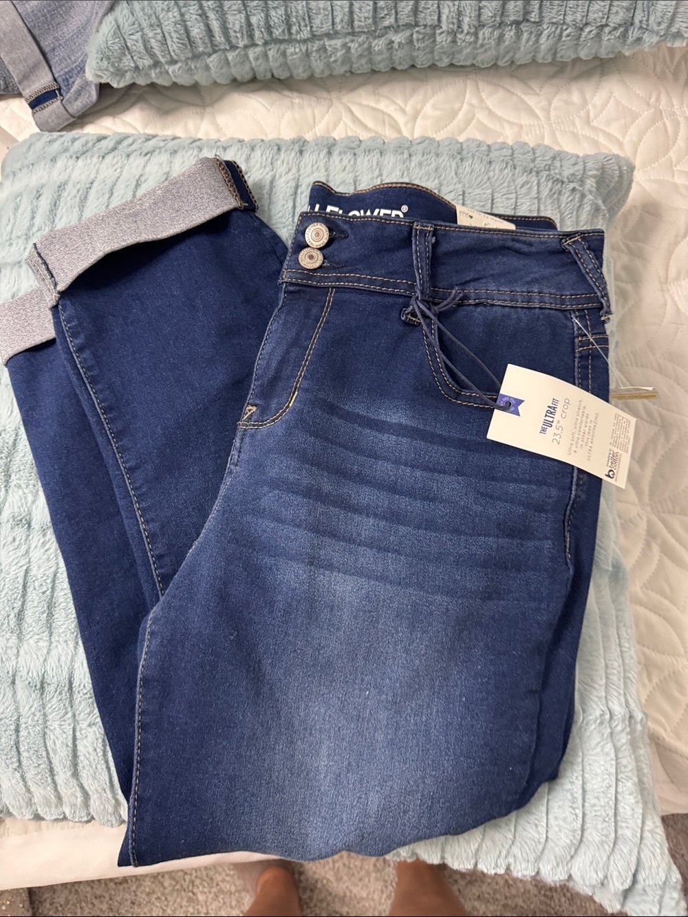 Wallflower Dark Blue Pull-On Jeggings